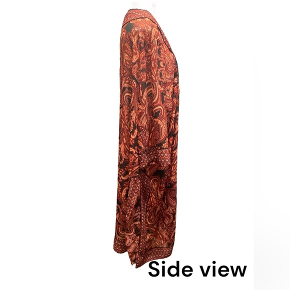 Roamen rust and black lightweight/sheer  duster size XL - Picture 6 of 7